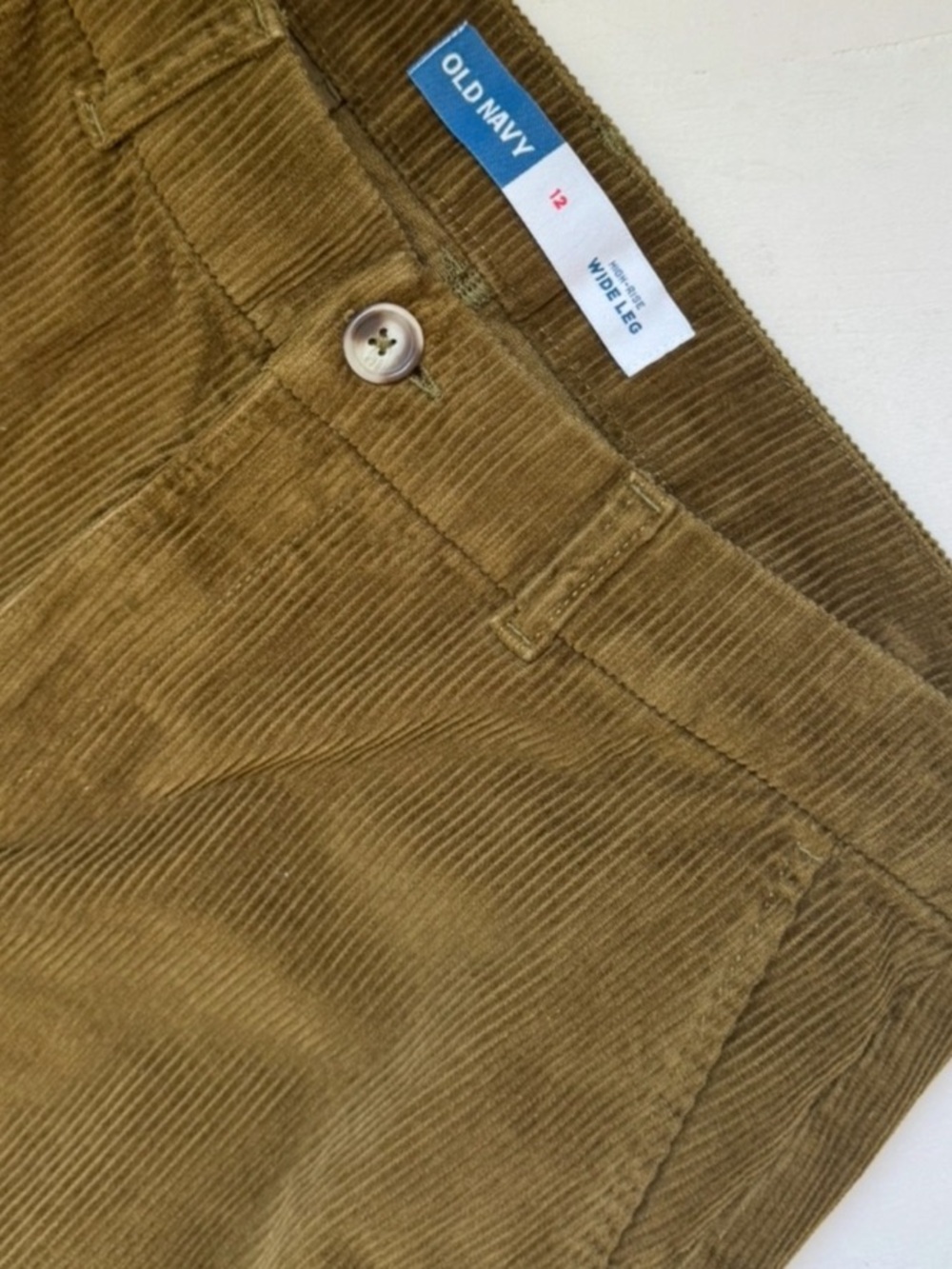 Old Navy High Rise Wide Leg Corduroy Pants - Picture 5 of 7